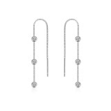 Cumpara ieftin Cercei lungi argint 925, JW1072, model cu zirconiu, placati cu rodiu