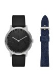 Armani Exchange ceas culoarea argintiu, AX7168SET