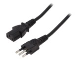 Cablu de Alimentare 1,8m 3x0,75mm2 IEC C13 PVC