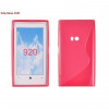 Husa silicon S-line Nokia Lumia 920 Pink
