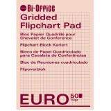 Hartie flipchart 100x65 matematica 70 g/mp 50 coli/top Bi-Silque Hartie flipchart 100 x 70 cm caroiata 70 g/mp 50 coli/set