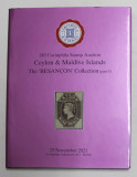 283 CORINPHILA STAMP AUCTION - CEYLON and MALDIVE ISLANDS - THE &#039; BESANCON &#039; COLLECTION , PART I , 25 NOV , 2021 , CATALOG DE LICITATIE FILATELICA