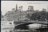 Carte Postala, Paris, lHotel de Ville et le Pont dArcole, perioada interbelica
