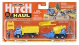MATCHBOX HITCH&amp;HAUL SET 2 VEHICULE MBX CONSTRUCTION ZONE TILT N TIP MBX CEMENT TRAILER SCARA 1:64
