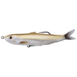 Swimbait LIVE TARGET Hollow Body Shiner Walking Bait, Amber / Silver Flake, 11.5cm, 14g