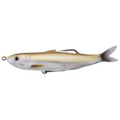 Swimbait LIVE TARGET Hollow Body Shiner Walking Bait, Amber / Silver Flake, 11.5cm, 14g