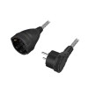 PRELUNGITOR LOGILINK, Schuko x 1, conectare prin Schuko (T), cablu 3 m, 16 A, fara protectie, negru, &quot;LPS104&quot; (timbru verde 0.18 lei)