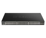 SWITCH. PoE D-Link, port Gigabit x 48, SFP SFP+ x 4, managed, carcasa metalica, &quot;DGS-1250-52XMP&quot; (timbru verde 2 lei)