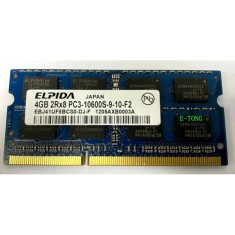 MEMORIE LAPTOP DDR3 ELPIDA 4GB 2RX8 PC3-10600S-9-10-F2&iuml;&raquo;&iquest;