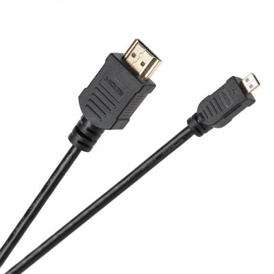 Cablu HDMI tata A - micro HDMI tata, Lungime 1.8 metri foto