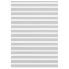 vidaXL Jaluzea tip zebra gri deschis lățime țesătură 150,9cm poliester