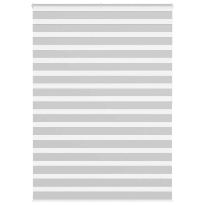 vidaXL Jaluzea tip zebra gri deschis lățime țesătură 150,9cm poliester