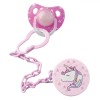 Lant Pentru Suzeta Honeybaby Unicorn, Roz, 0% BPA, 24cm, Oem