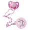 Lant Pentru Suzeta Honeybaby Unicorn, Roz, 0% BPA, 24cm