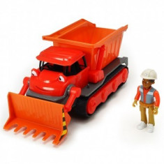 Buldozer Dickie Toys Bob Constructorul Muck cu 1 figurina Leo foto