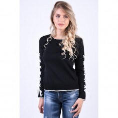 Pulover Vascoza Vero Moda Apo O-Neck Negru foto