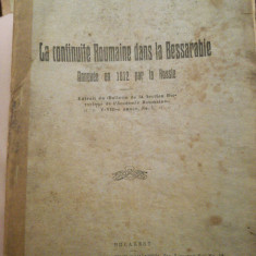 1920 Stefan Etienne Ciobanu La continuite Roumaine dans la Bassarabie
