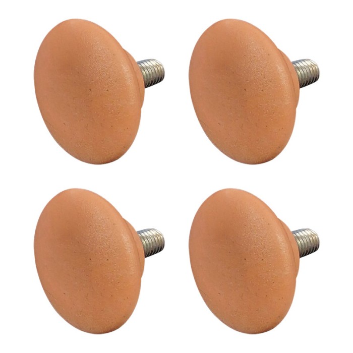 Picior pentru mobila &Oslash; 36 mm, filet M6 x 12 mm, par, 4 buc / set