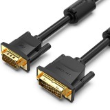 Cablu video Vention, DVI-I (T) dual link la VGA(T), 1m, rezolutie maxima 1080p la 60 Hz, conectori auriti, cupru, invelis PVC, negru, &quot;EACBF&quot; (timbru