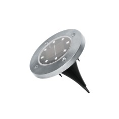Lampa solara LED Garden of Eden, 120 x 135 mm, 8 x LED, 400 mAh, autonomie 6-8 h, circulara, lumina alb cald
