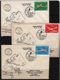 ROMANIA 1993 - AVIATIE PRIM ZBOR IN FORMATIE A 2 AVIOANE. INTREGURI POSTALE, Z67