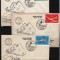 ROMANIA 1993 - AVIATIE PRIM ZBOR IN FORMATIE A 2 AVIOANE. INTREGURI POSTALE, Z67