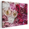 Tablou flori trandafiri rosii, roz Tablou canvas pe panza CU RAMA 60x90 cm