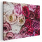 Tablou flori trandafiri rosii, roz Tablou canvas pe panza CU RAMA 30x40 cm