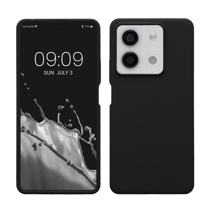 Husa Kwmobile pentru Xiaomi Redmi Note 13, Negru, Silicon, KWM000020LM001C