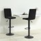 Gossi scaune de bar, 2 buc., negru, catifea