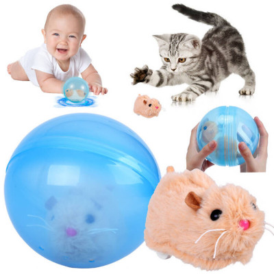 Hamster drăguț &amp;icirc;ntr-o minge jucărie interactivă pentru copii ZA4958 foto