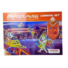 Joc de constructie magnetic - 46 piese PlayLearn Toys