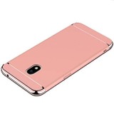 Husa Samsung Galaxy J5 2017 Elegance Luxury 3in1 Rose Gold, Protectie Completa, Anti-Zgarieturi, Bumper Cromat
