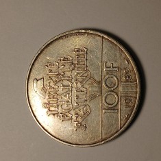 Moneda 100 franci 1989 Franta Argint