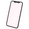 Geam Sticla iPhone XR + Rama, Negru, Compatibil