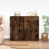 VidaXL Servantă, stejar fumuriu, 91x29,5x75 cm, lemn prelucrat