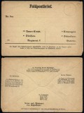 Germany WWI - Postal History Rare Old Field post cover UNUSED DB.231