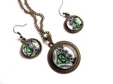 Set colier si cercei cu motiv traditional 32904