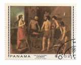 Panama - Mari capodopere si autoportrete, 1967 - 0,21 B, obliterat