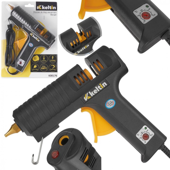 Pistol de lipit cu temperatura reglabila, 150 W, 11 mm, temperatura maxima 200 grade Celsius, Keltin K00176