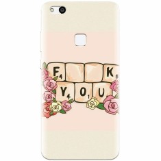 Husa silicon pentru Huawei P10 Lite, Scrabble