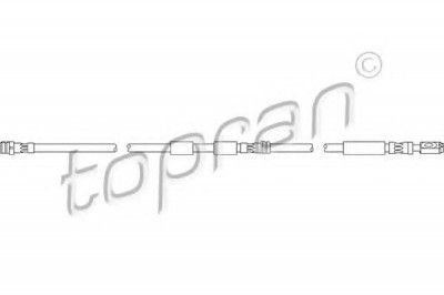 Conducta / cablu frana VW BORA (1J2) (1998 - 2005) TOPRAN 110 393 foto