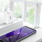 Incarcator Retea, Quick Charge 3.0, XO Design L36, 1 X USB cu Cablu de Date Micro USB, Alb, Blister