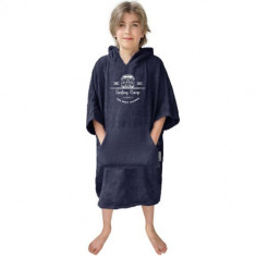 Poncho de baie pentru copii Homelevel, 6-9 ani, Albastru, Bumbac organic, 54983.42