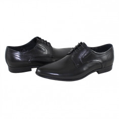 Pantofi eleganti barbati piele naturala - Saccio negru - Marimea 43