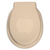 Cumpara ieftin Capac pentru WC universal, din plastic, cu model mar, crem, 480 x 385 mm