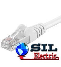 Cablu UTP cat5e mufat 1.5m patch cord, alb foto