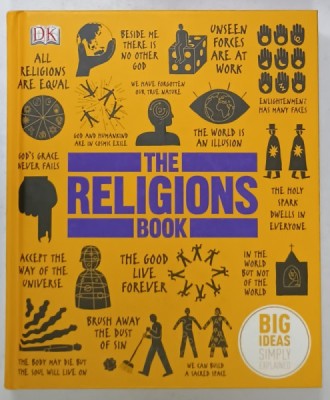 THE RELIGIONS BOOK by GARETH JONES and GEORGINA PALFFY , illustrations JAMES GRAHAM , 2013 foto