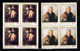 A11 TX9 13 - 1976 - Bicentenarul revolutiei americane - pereche de cate patru timbre, Arta, Nestampilat