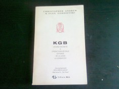 KGB ISTORIA SECRETA A OPERATIUNILOR SALE EXTERNE DE LA LENIN LA GORBACIOV , Christopher Andrew